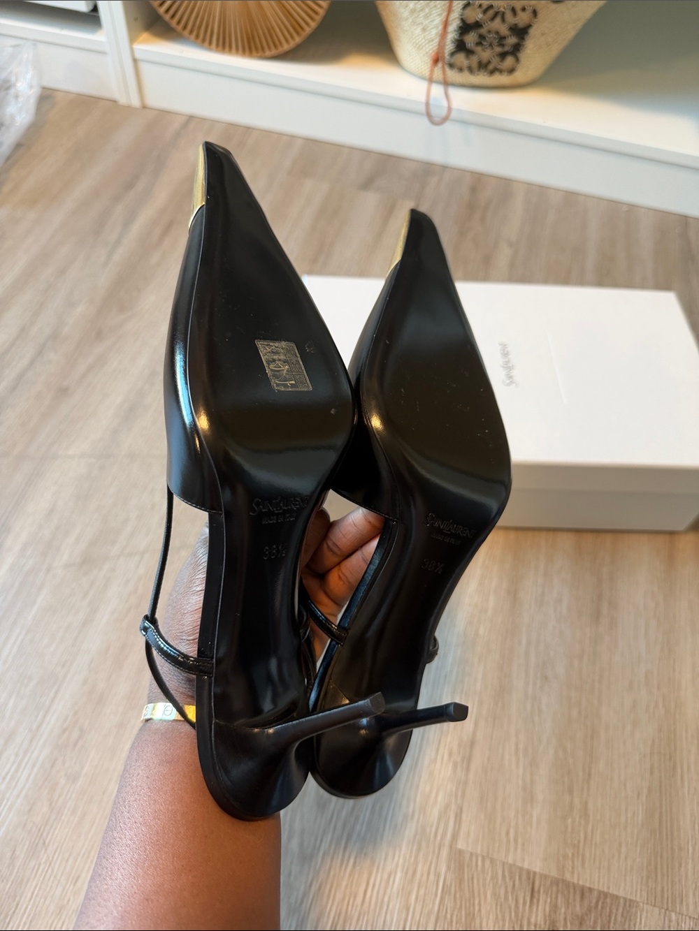 Saint Laurent YSL Jeanne Slingback Pumps | EU 38.5 / US 8.5 | BRAND NEW - Picture 3 of 3